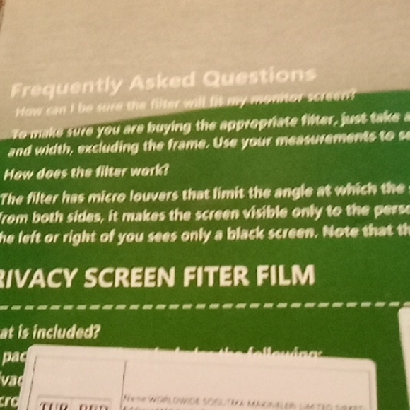Monitor Privacy Screen with Rigid Film - Picture 4 of 4
